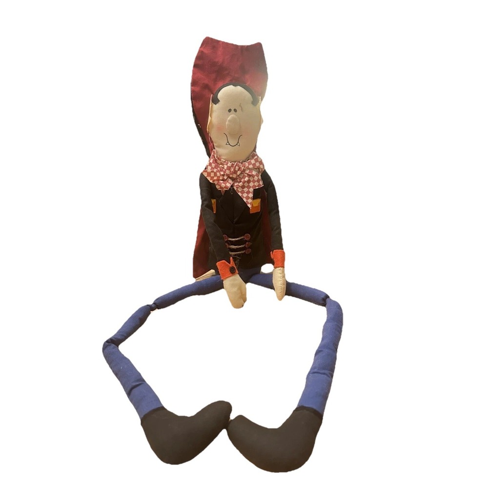 Vintage RARE 1998 Halloween ShelfSitter DRACULA 🧛Bean Bag Bottom 27 Inches Long